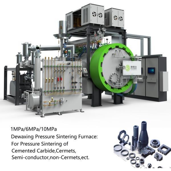 Precieze en consistente sinteroven met een lading van 400-1500 kg, metalen sinteroven met PLC-besturing