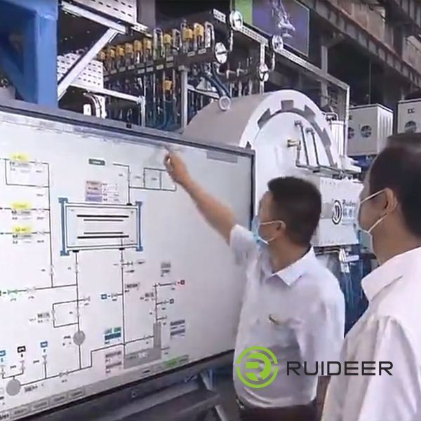 ISO CE-gecertificeerde hoogvacuümoven voor driefasige vijf-draadsysteem 380V 50HZ besturingsvoeding Max. temperatuur 1600°C