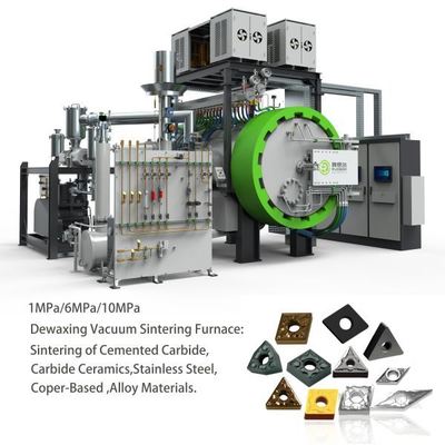 Powder metallurgy cemented carbide Pressure Sintering Furnace 6MPA 1600℃